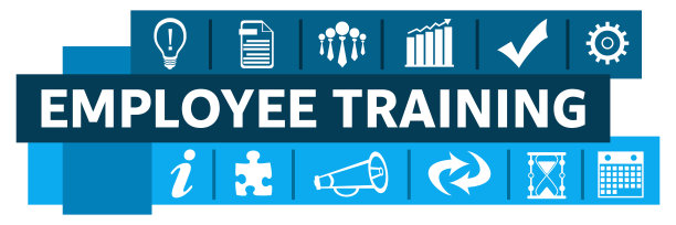 员工培训蓝线商业符号水平图片下载