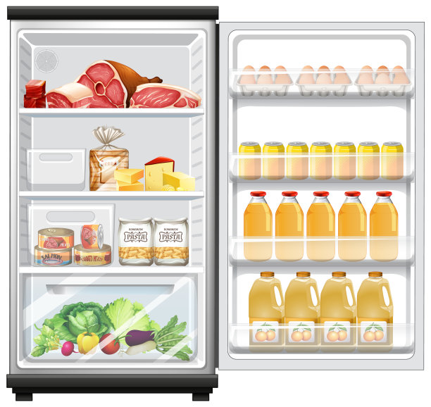 冰箱里有很多食物图片下载