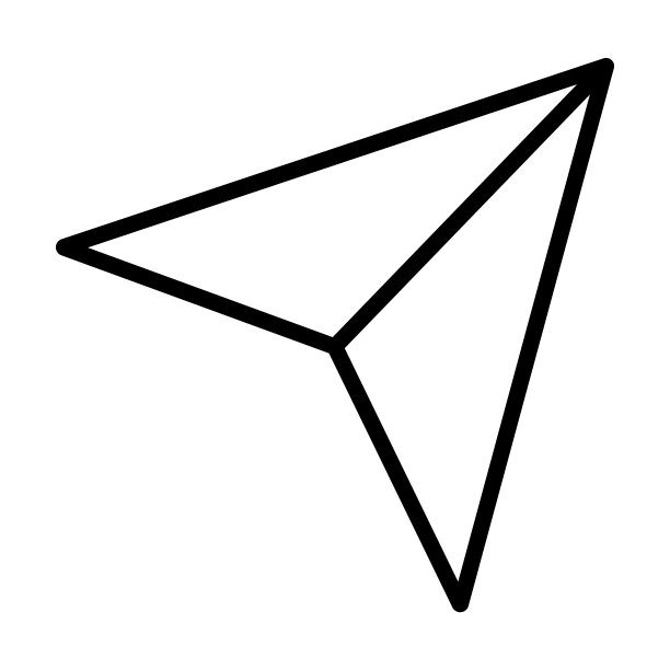 导航箭头图标从用户界面集合。细线性导航箭头，箭头，向上轮廓图标孤立在白色背景。线矢量导航箭头符号，符号为网和。图片下载