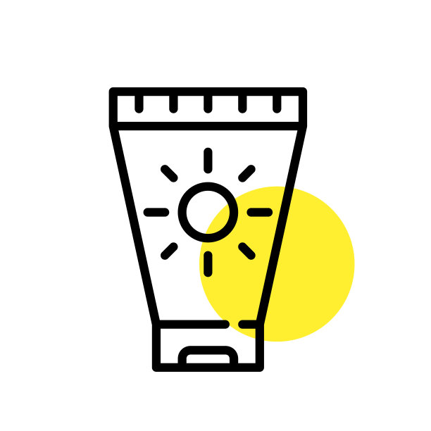 紫外线防晒乳液图标。像素完美，可编辑的描边图片下载