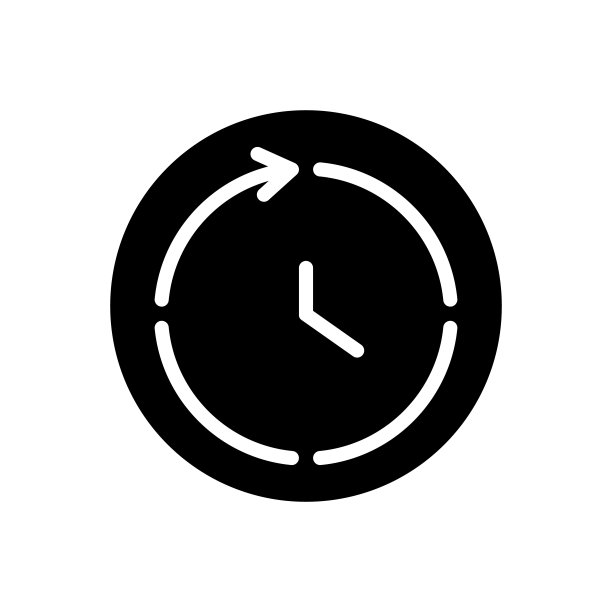 时钟图标孤立在白色背景上。矢量插图。股票插图图片下载