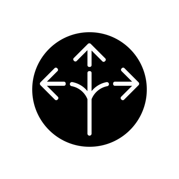 三向箭头图标库存插图图片下载