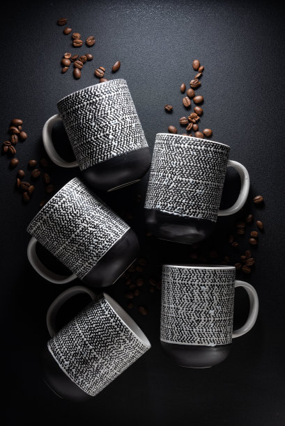 5个咖啡豆咖啡杯图片下载