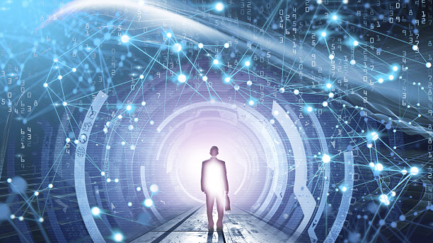 数据转换隧道中的商人图片下载