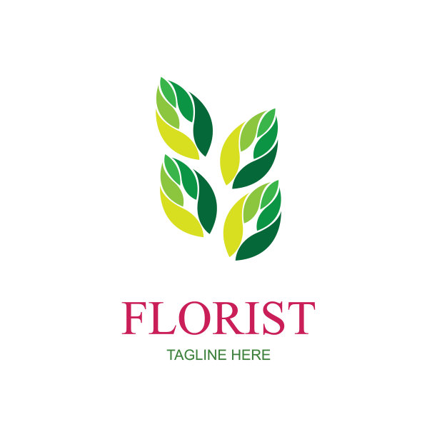 花店标志设计模板图片下载