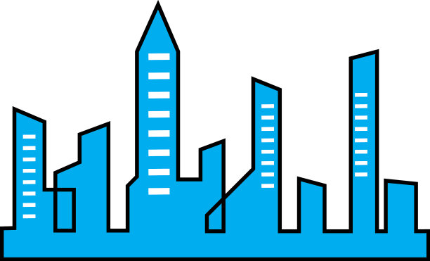 现代城市的天际线图片下载