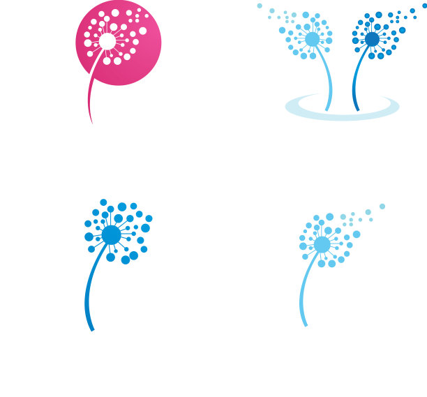 蒲公英花的标志图片下载