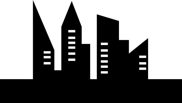 现代城市天际线标志图片下载