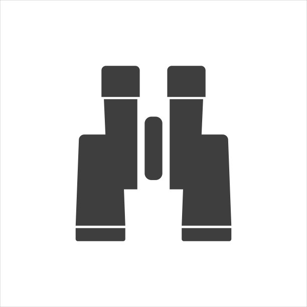 双筒图标上的白色背景。每股收益10图片下载