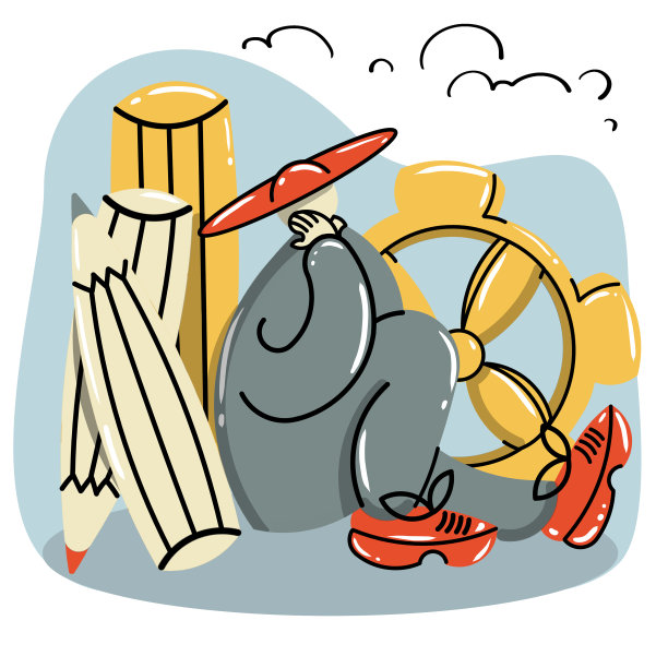 一个人坐着做梦图片下载