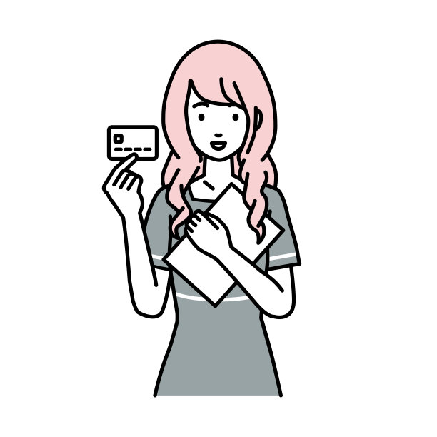 一个美发师，拿着信用卡和笔记本电脑图片下载