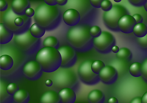 抽象梯度绿色和紫色粒子图片下载