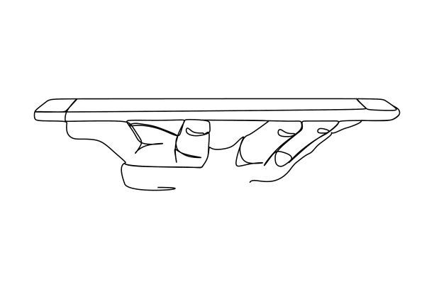 手持智能手机单线绘制图片下载