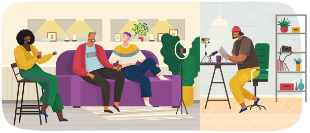 电台主持人采访人物性格记录图片下载