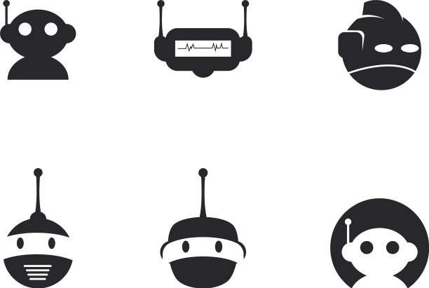 机器人的头标志图片下载