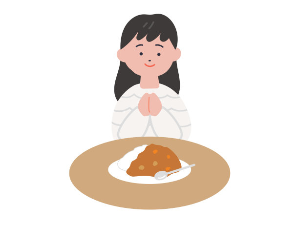 我会很享受的 女孩图片说明(咖喱饭)图片下载