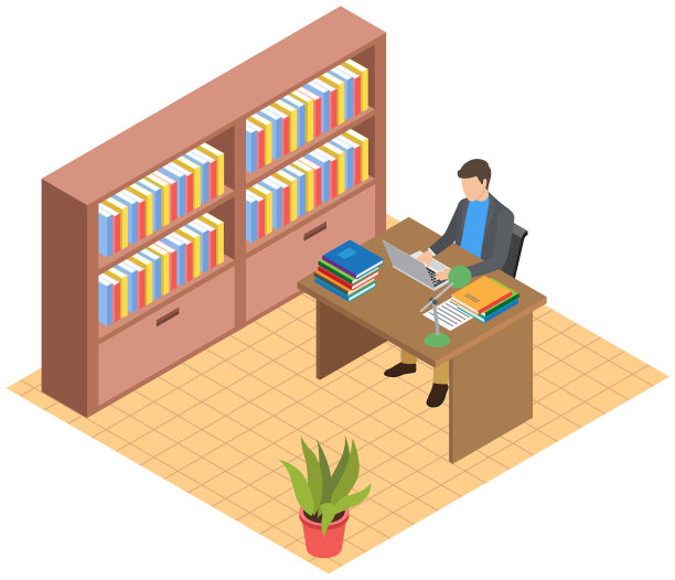 办公室工作场所的商人工作与笔记本电脑图片下载