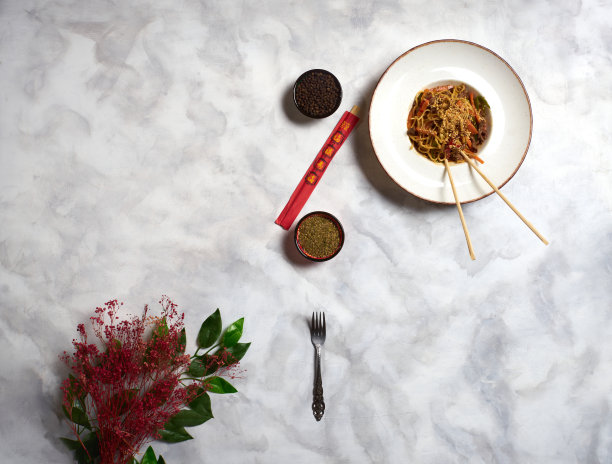 牛肉面俯视图图片下载