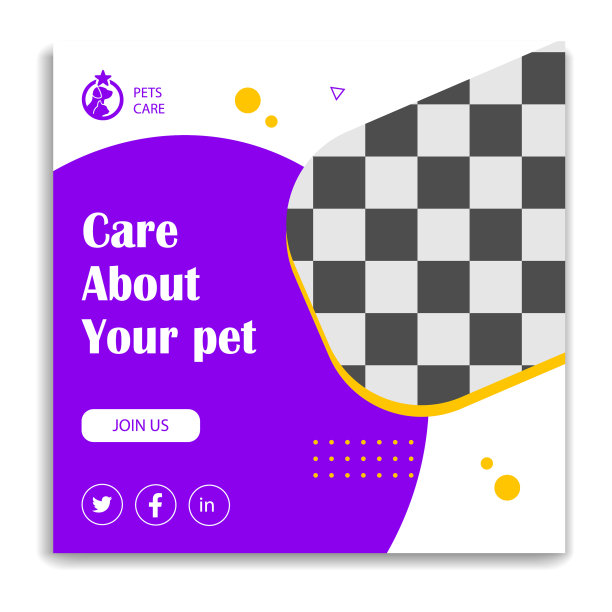 宠物护理社交媒体网站横幅图片下载