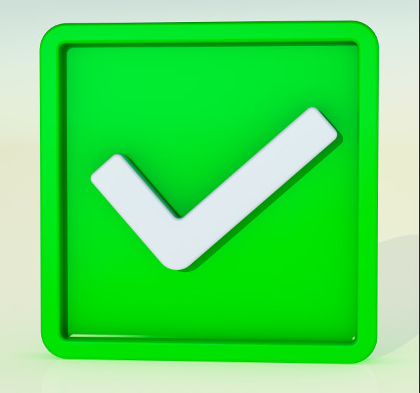 选中标记按钮，移动应用程序图标，像或右标志图标孤立的白色背景图在3D渲染图片下载