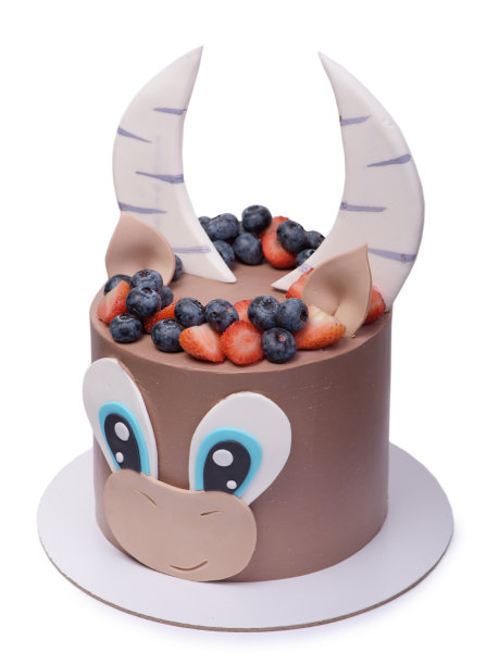 牛头装饰蛋糕图片下载