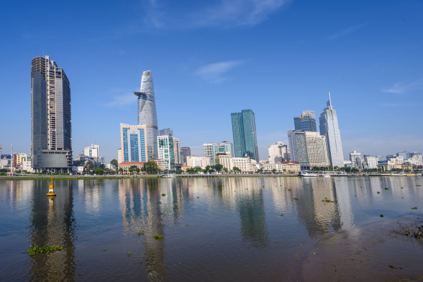 风景照片:位于西贡河上的建筑物图片下载