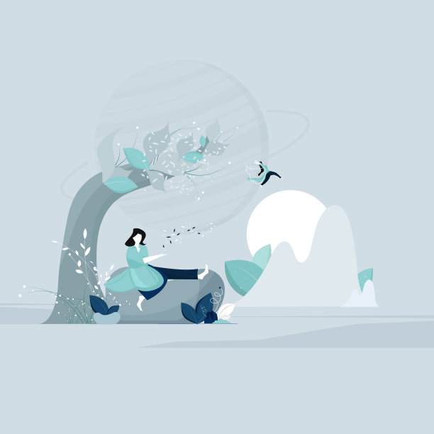 轻松享受自然的年轻女性，热爱自然的理念，拯救自然拯救地球，关爱自然的年轻女性图片下载