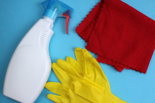 擦窗手套和抹布清洁图片下载