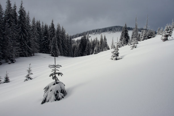 冬天的山图片下载