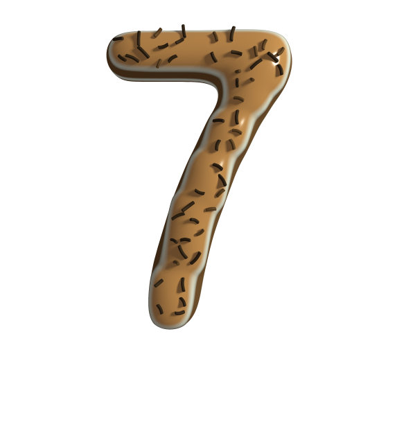 巧克力甜点主题字体7号图片下载