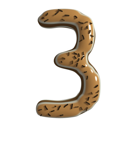 巧克力甜点主题字体3号图片下载