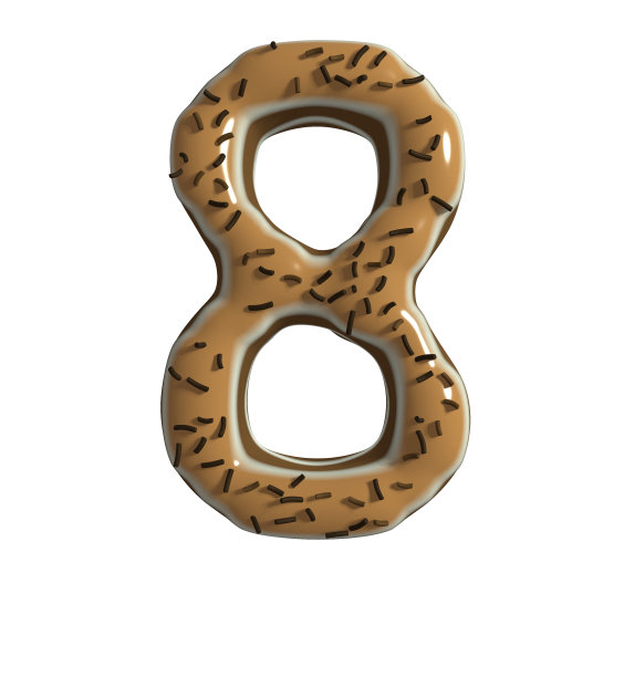 巧克力甜点主题字体8号图片下载