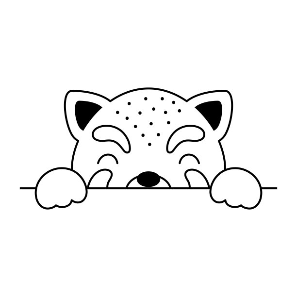 斯堪的纳维亚风格的卡通小熊猫脸。可爱的动物为孩子的t恤，穿，托儿所装饰，贺卡，请柬，海报，房子内部。向量股票插图图片下载