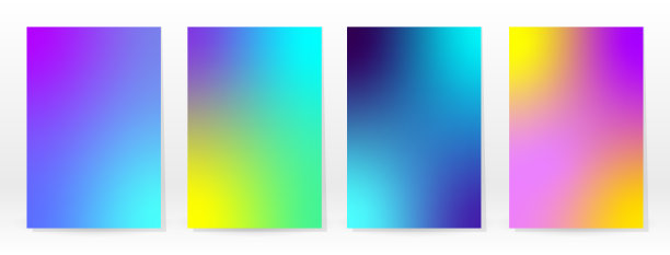 最小的海报。柔和的柔软。彩虹渐变。图片下载