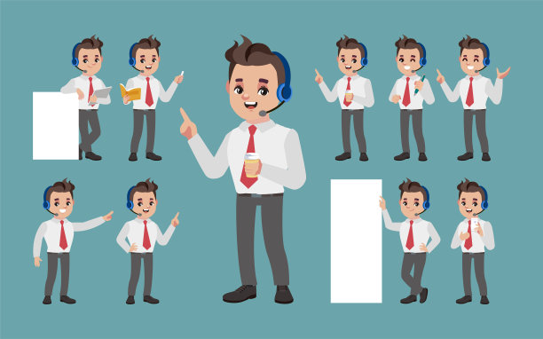 呼叫中心和客户服务特点图片下载