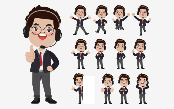 呼叫中心和客户服务特点图片下载