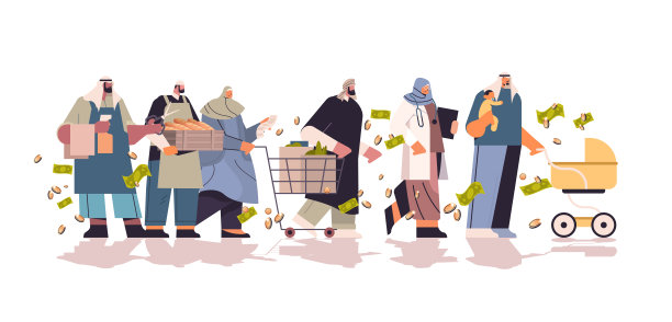 经济观念的崩溃，阿拉伯人异军突起，世界金融危机破产图片下载