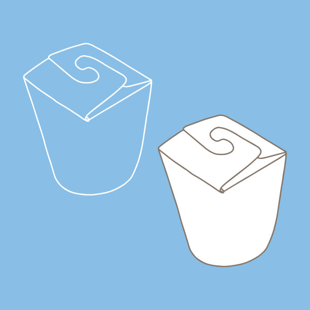 装食物的纸盒。图片下载