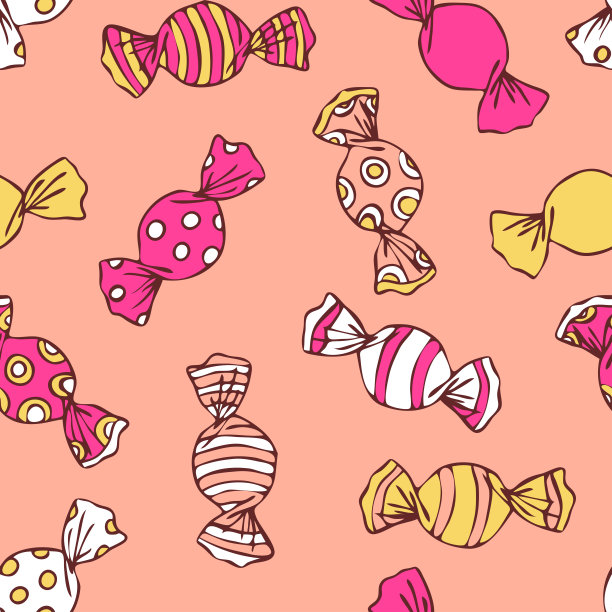 糖果糖果在柔和的粉红色图片下载