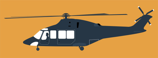 现代直升机图标孤立。矢量插图。图片下载