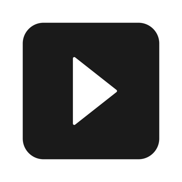 视频播放器字形图标图片下载