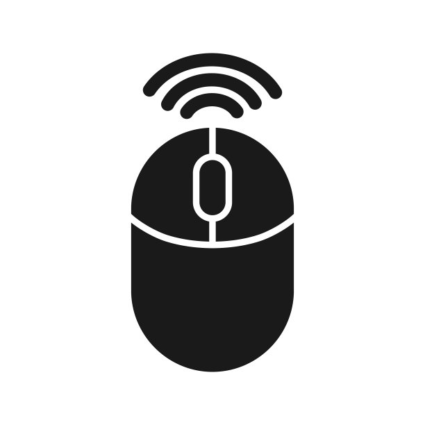 无线输入设备字形图标图片下载