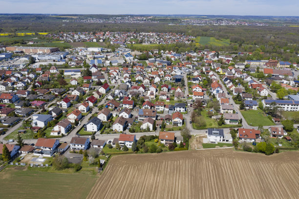小区鸟瞰图图片下载