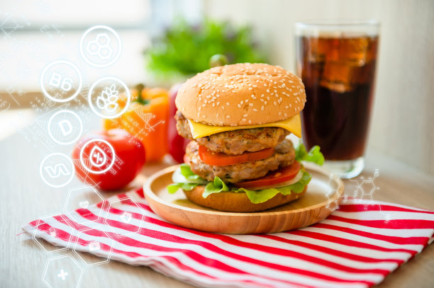 快餐食品汉堡包图片下载