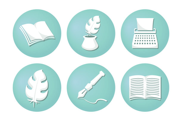 一组教育图标。矢量插图。图片下载