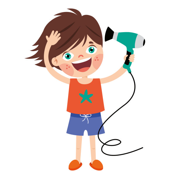 头发护理画与卡通儿童图片下载