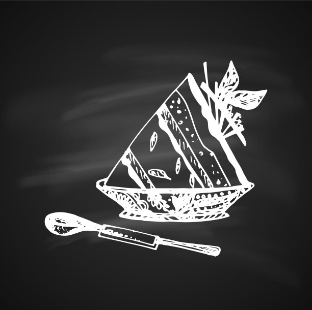 素描的食物图片下载