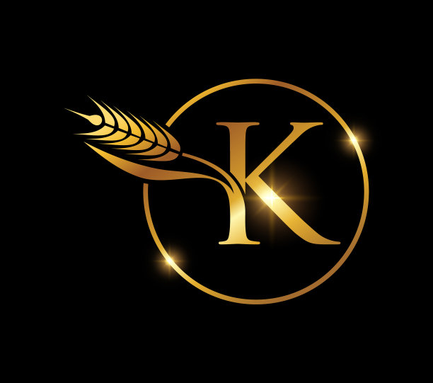 金麦粒组合首字母k图片下载