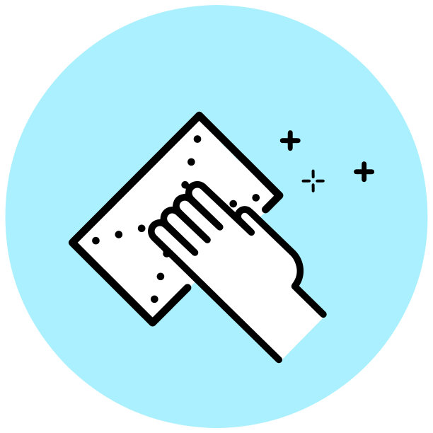 Covid-19 /冠状病毒预防图标“卫生管理”图片下载