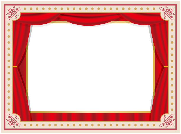 复古框架古董马戏团舞台图片下载